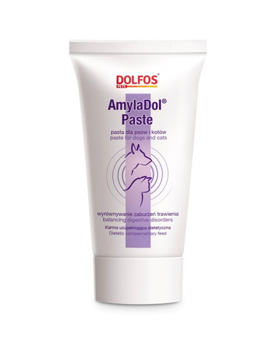 DOLFOS Amydol paszta 50g enzimek emésztési zavarokhoz kutyák és macskák számára