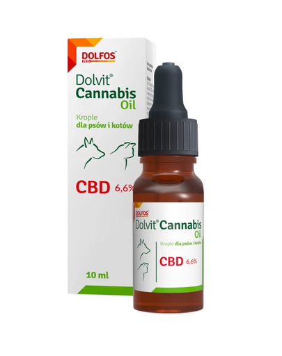 DOLFOS Cannabis Oil 10ml CBD olaj kutyák és macskák számára