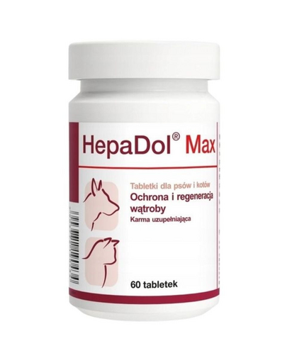 DOLFOS Hepadol Max 60 tabl. preparat támogató a kutyák és macskák májműködéséhez