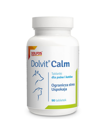 DOLFOS Dolvit Calm 90 tabl. étrend-kiegészítő stressz ellen kutyáknak és macskáknak