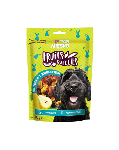 Fruits and Veggies Gruszka z królikiem przysmak dla psa 100 g