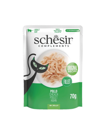 SCHESIR Complements Kurczak w galarecie saszetka 70 g karma mokra uzupełniająca dla kotów