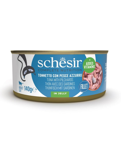SCHESIR Tonhal szardíniával zselében 140 g nedves táplálék macskáknak