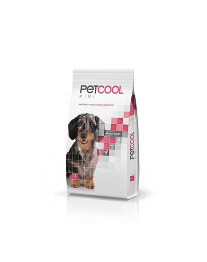 PETCOOL Mini 3kg pełnowartościowa sucha karma dla dorosłych psów ras małych