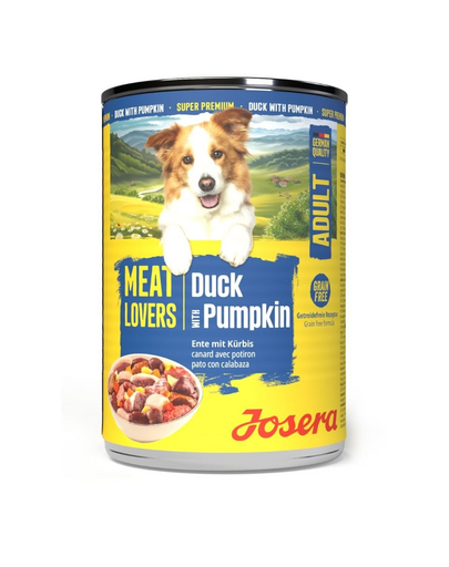JOSERA Meat Lovers Menu Duck and Pumpkin 400 g kaczka i dynia, mokra karma dla psów