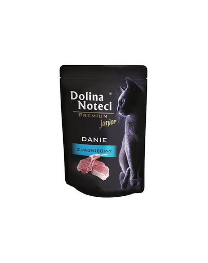 DOLINA NOTECI Premium Junior danie z jagnięciny 85 g mokra karma dla kota