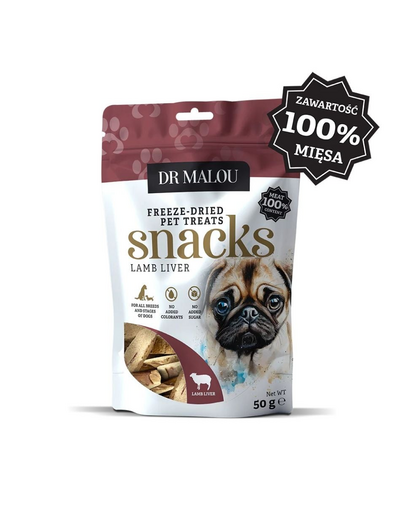 100% liofilizowana wątroba jagnięca 50g przysmaki dla psów