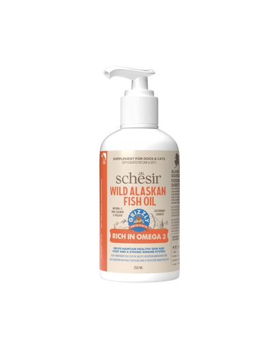 SCHESIR Omega 3 Plus 250 ml olej rybny dla psów lub kotów