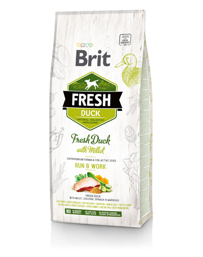 Fresh duck with millet active run & work 12 kg