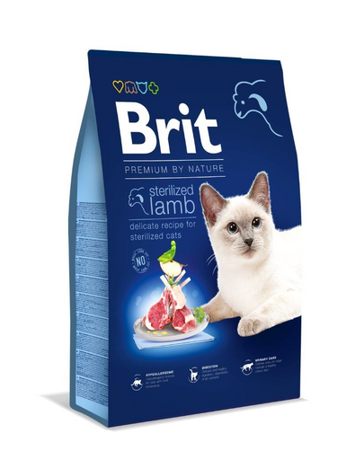 Cat Premium by Nature Sterilised lamb 8 kg