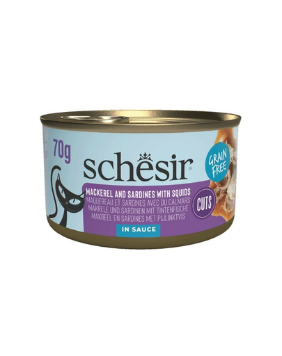 SCHESIR Grill Sardynki i makrela w sosie 70 g karma mokra dla kota