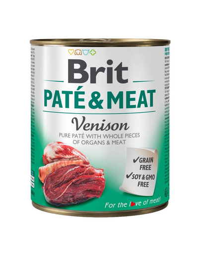 Pate&Meat venison 800 g pasztet z dziczyzną dla psa
