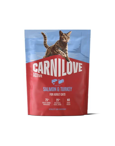 CARNILOVE Active Cat Salmon and Turkey Adult 400 g łosoś i indyk, dla wszystkich kotów dorosłych