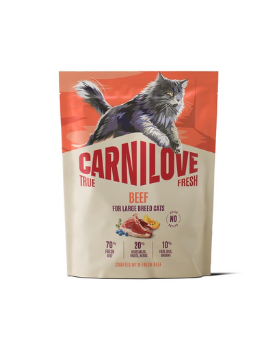 CARNILOVE True Fresh Cat Beef Adult Large 400 g wołowina, dla kotów dużych ras