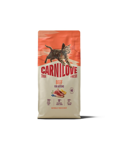 CARNILOVE True Fresh Cat Beef Kittens 6 kg wołowina, dla kociąt wszystkich ras