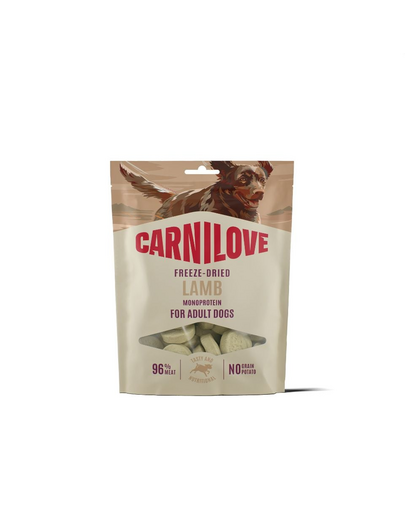 CARNILOVE Dog Freeze Dried Lamb 60g liofilizowane przysmaki z jagnięciną dla psów
