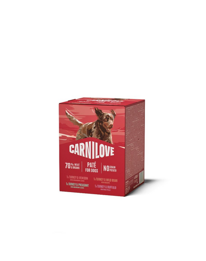 CARNILOVE Dog Pouch Multipack 4X300g mix mokra karma mix smaków dla dorosłych psów
