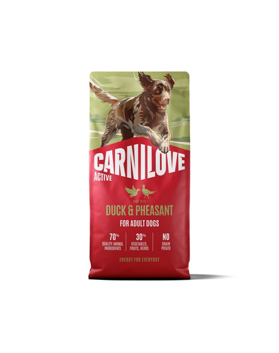 CARNILOVE Active Dog Duck and Pheasant Adult 12 kg kaczka i bażant, dla dorosłych psów