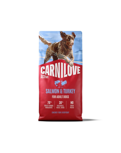 CARNILOVE Active Dog Salmon and Turkey Adult 12 kg łosoś i indyk, dla dorosłych psów