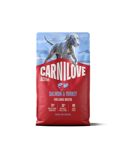 CARNILOVE Active Dog Salmon & Turkey Adult Large Breeds 4 kg łosoś i indyk, dla dorosłych psów dużych ras