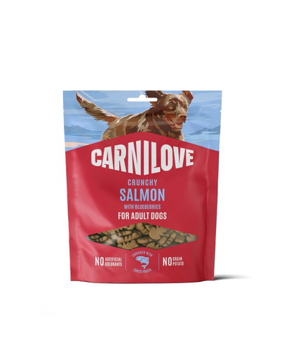 CARNILOVE Dog Crunchy Snack Salmon 200g chrupiące przysmaki z łososiem dla dorosłych psów