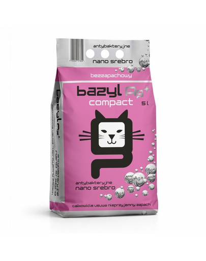 Ag+ Compact 5 L żwirek bentonitowy z nano srebrem bezzapachowy dla kota