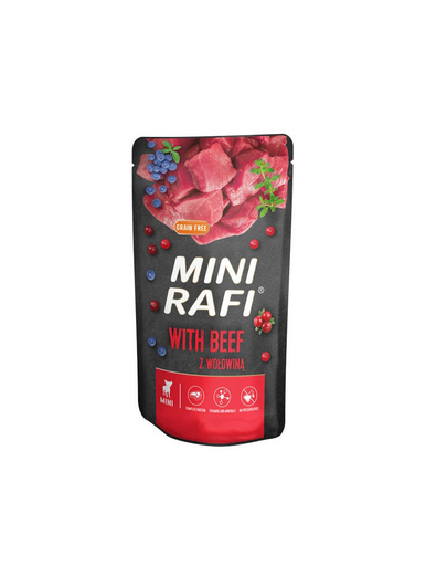 Mini karma mokra z wołowiną dla psów małych ras 150 g
