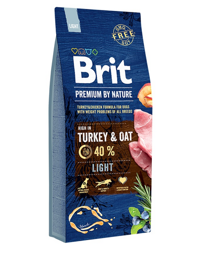 BRIT Premium By Nature Light Turkey and Oat 15 kg