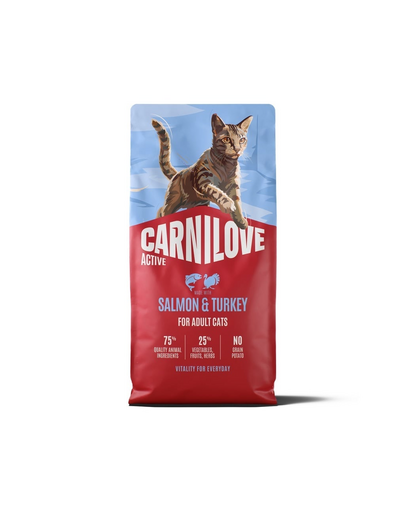 CARNILOVE Active Cat Salmon and Turkey Adult 6 kg łosoś i indyk, dla wszystkich kotów dorosłych