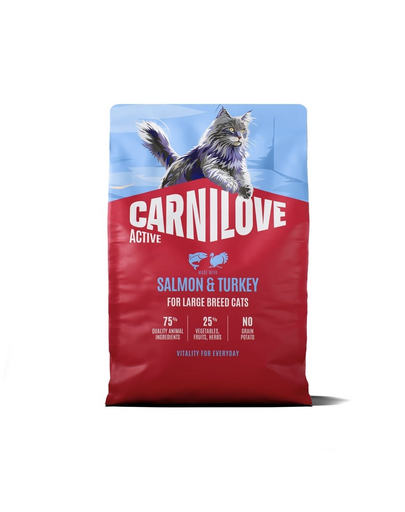 CARNILOVE Active Cat Salmon and Turkey Adult Large 2 kg łosoś i indyk, dla kotów dużych ras