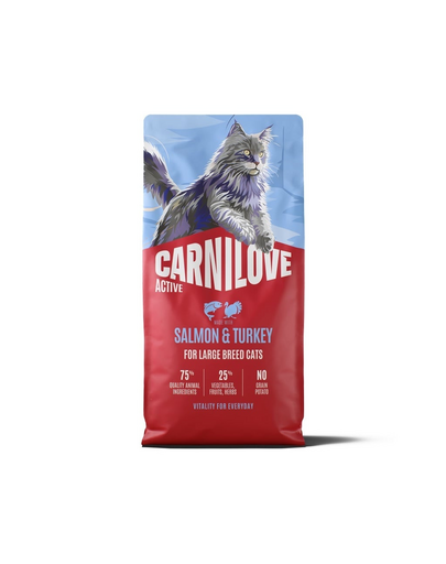 CARNILOVE Active Cat Salmon and Turkey Adult Large 6 kg łosoś i indyk, dla kotów dużych ras