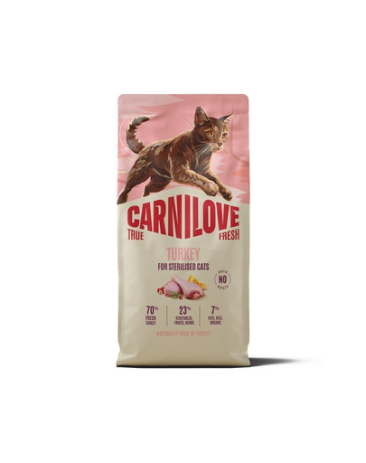 CARNILOVE True Fresh Cat Turkey Sterilised 6 kg indyk, dla kotów po sterylizacji