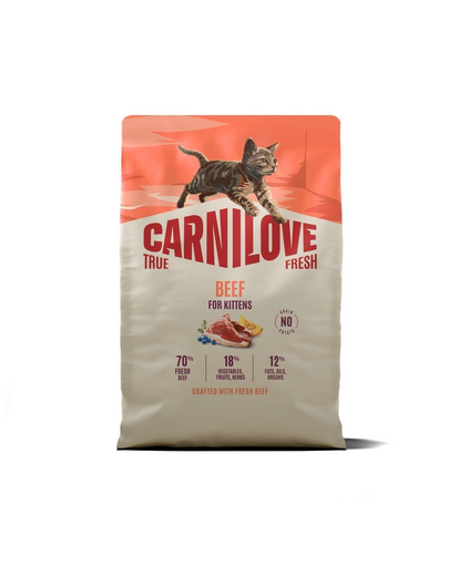 CARNILOVE True Fresh Cat Beef Kittens 2 kg wołowina, dla kociąt wszystkich ras