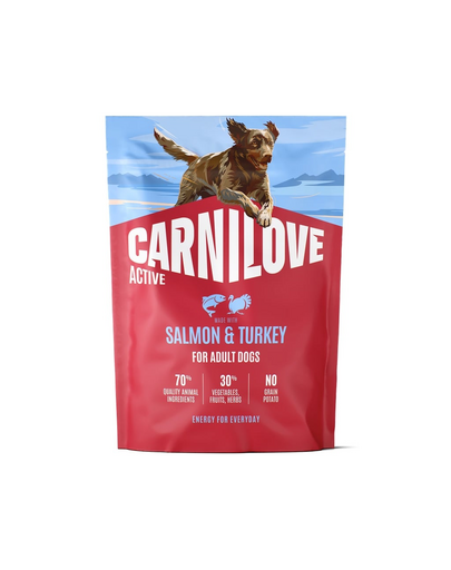 CARNILOVE Active Dog Salmon and Turkey Adult 1,5kg łosoś i indyk, dla dorosłych psów