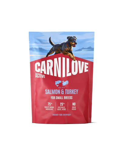 CARNILOVE Active Dog Salmon & Turkey Adult Small Breeds 1,5 kg łosoś i indyk, dla dorosłych psów małych ras