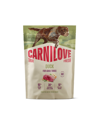 CARNILOVE True Fresh Dog Duck Adult 1,5kg sucha karma ze świeżą kaczką dla dorosłych psów