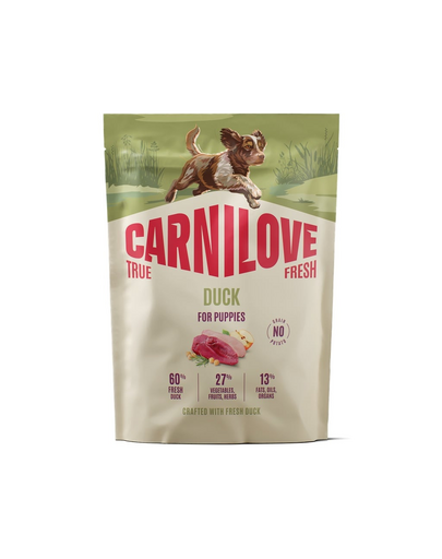 CARNILOVE True Fresh Dog Duck Puppies 1,5 kg sucha karma ze świeżą kaczką dla szczeniąt