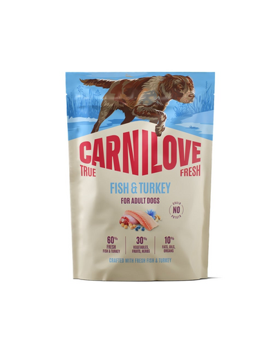 CARNILOVE True Fresh Dog Fish and Turkey Adult 1,5 kg sucha karma świeża ryba i indyk dla dorosłych psów