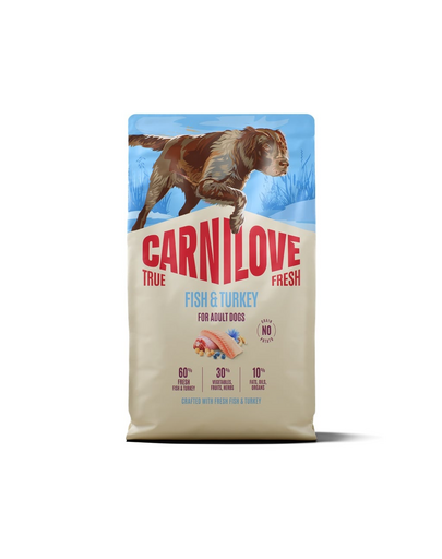 CARNILOVE True Fresh Dog Fish and Turkey Adult 4 kg sucha karma świeża ryba i indyk dla dorosłych psów