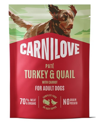 CARNILOVE Dog Pouch Turkey and Quial 300g karma mokra indyk i przepiórka dla dorosłych psów