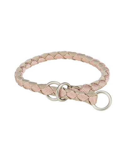 Cavo Obroża zaciskowa dla psa S: 30–36 cm/o 12 mm róż/piaskowy