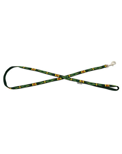 Smycz dla psa z etnicznym wzorem 10mm/120cm zielona