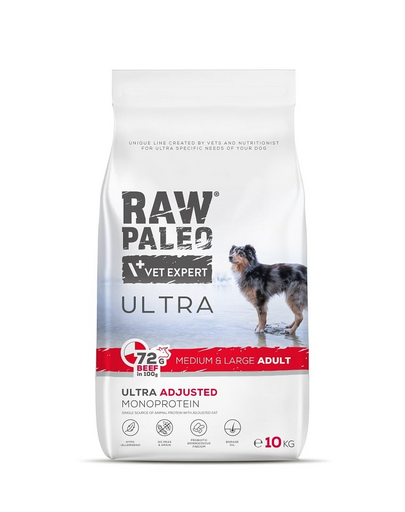 Ultra Beef Medium&Large Adult 10kg dla psów dorosłych ras średnich i dużych wołowina