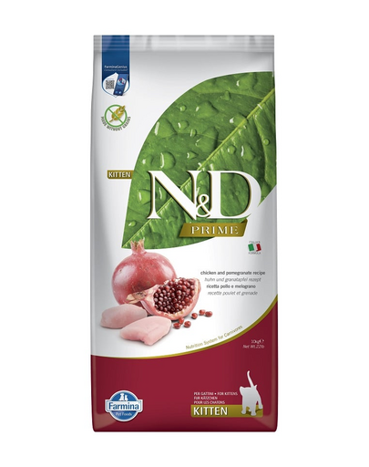 N&D Prime Kitten 10 kg kurczak z owocem granatu