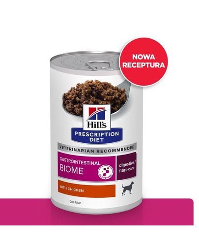 Prescription Diet Gastrointestinal Biome 12x370g mokra karma dla psów s kurzcziakem