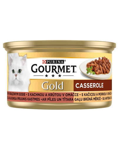 Gold kaczka i indyk w brązowym sosie 85 g