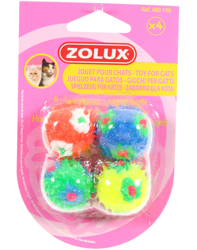 ZOLUX Készlet 4 labda macskáknak - 25 mm