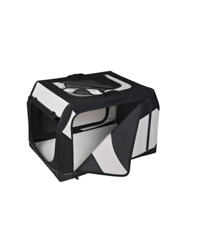 TRIXIE Szállító box vario nylon fekete-szürke 76 × 48 × 51 cm