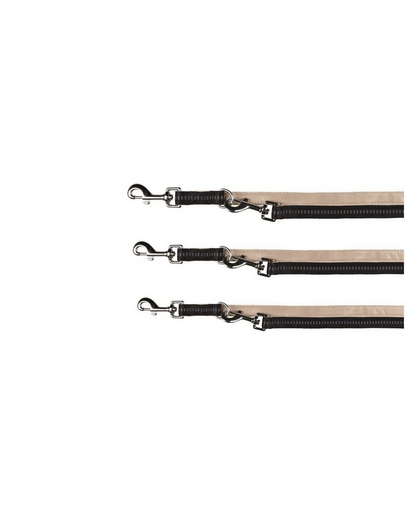 TRIXIE Softline Elegance Állítható póráz fekete 2 m-25 mm