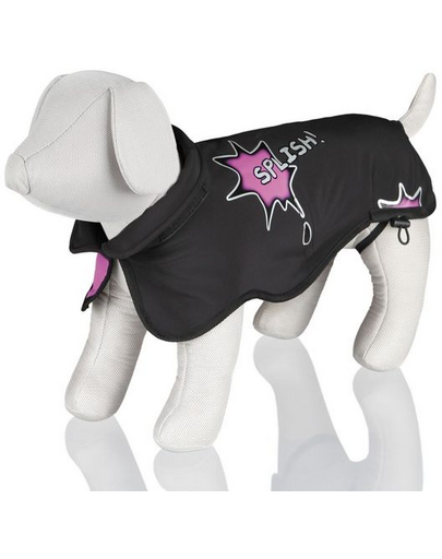 TRIXIE Kabát kutyáknak avallon spRókah splash l: 55 cm fekete-rózsaszín